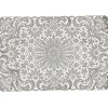 Set de table rectangulaire plastique aspect dentelle uni gris < Gifi Best