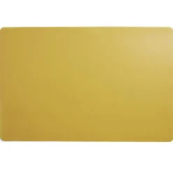 Set de table rectangulaire plastique jaune