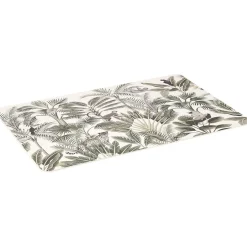 Set de table rectangulaire plastique jungle blanc et vert < Gifi