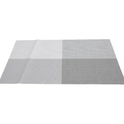 Set de table rectangulaire plastique blanc et gris < Gifi Clearance