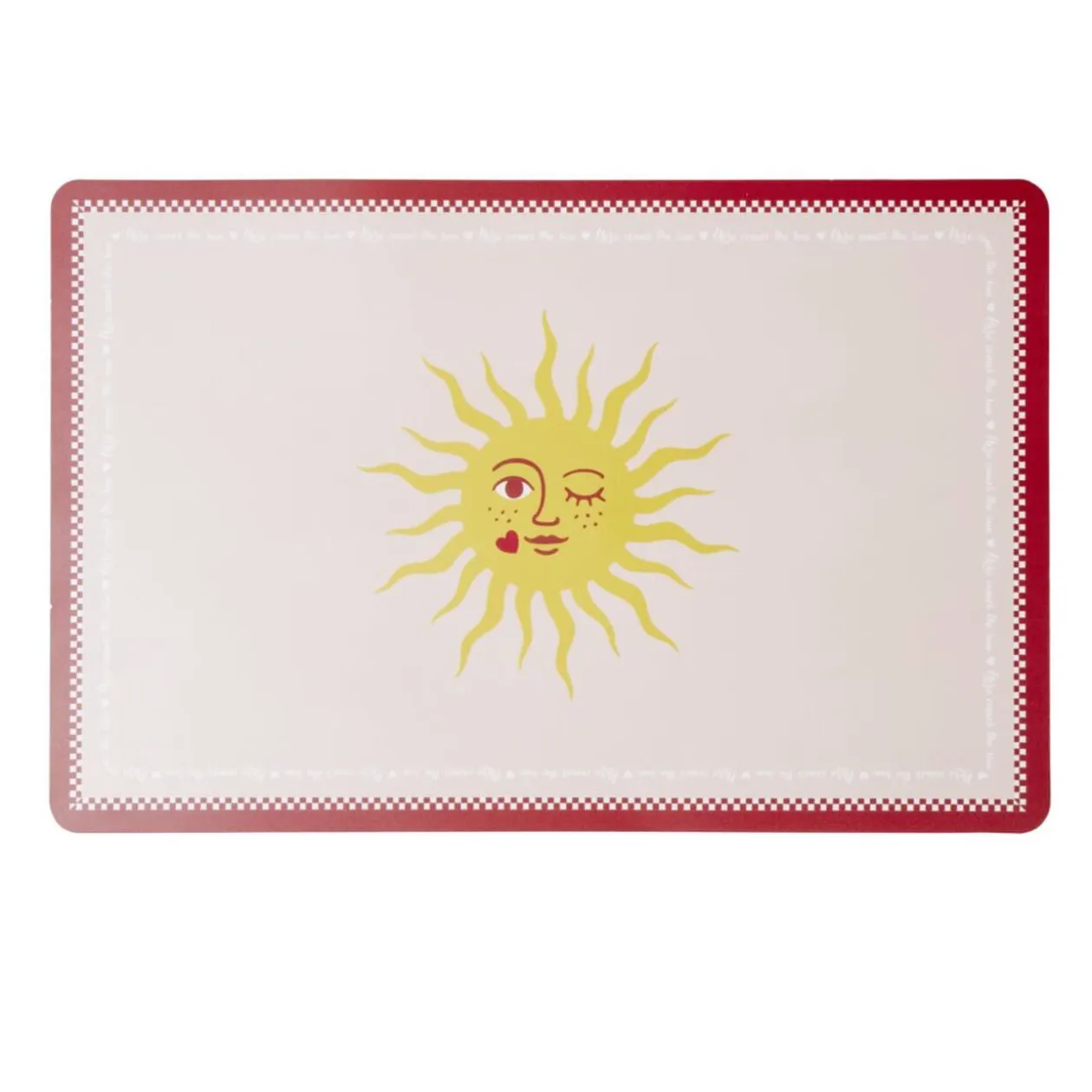Set de table rectangulaire plastique motif tropical 28,5x43,5cm (2 modèles)