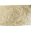Set de table rectangulaire plastique feuillage ajouré doré