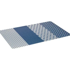 Set de table rectangulaire plastique graphique bleu et blanc < Gifi Online