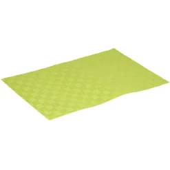 Set de table rectangulaire plastique tressé vert anis < Gifi Outlet