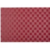 Set de table rectangulaire plastique tressé rouge < Gifi Hot