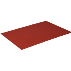 Set de table rectangulaire pvc uni rouge