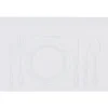 Set de table rectangulaire pvc rigide décor vaisselle baroque < Gifi