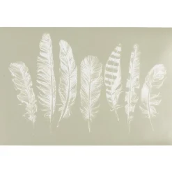 Set de table rectangulaire pvc décor plumes