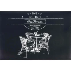 Set de table rectangulaire pvc motif Bistrot noir blanc < Gifi Best