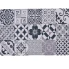 Set de table rectangulaire vinyle carreaux de ciment blanc gris noir < Gifi Outlet
