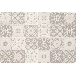 Set de table rectangulaire vinyle carreaux ciment gris < Gifi Clearance