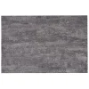 Set de table restangulaire plastique effet ciment gris