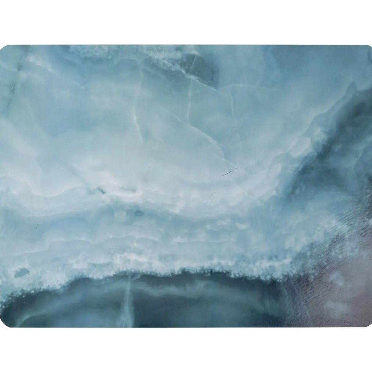 Set de table restangulaire plastique effet marbre Onyx bleu < Gifi Online
