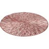 Set de table rond brillant rose ou doré Ø38cm