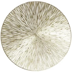 Set de table rond brillant rose ou doré Ø38cm