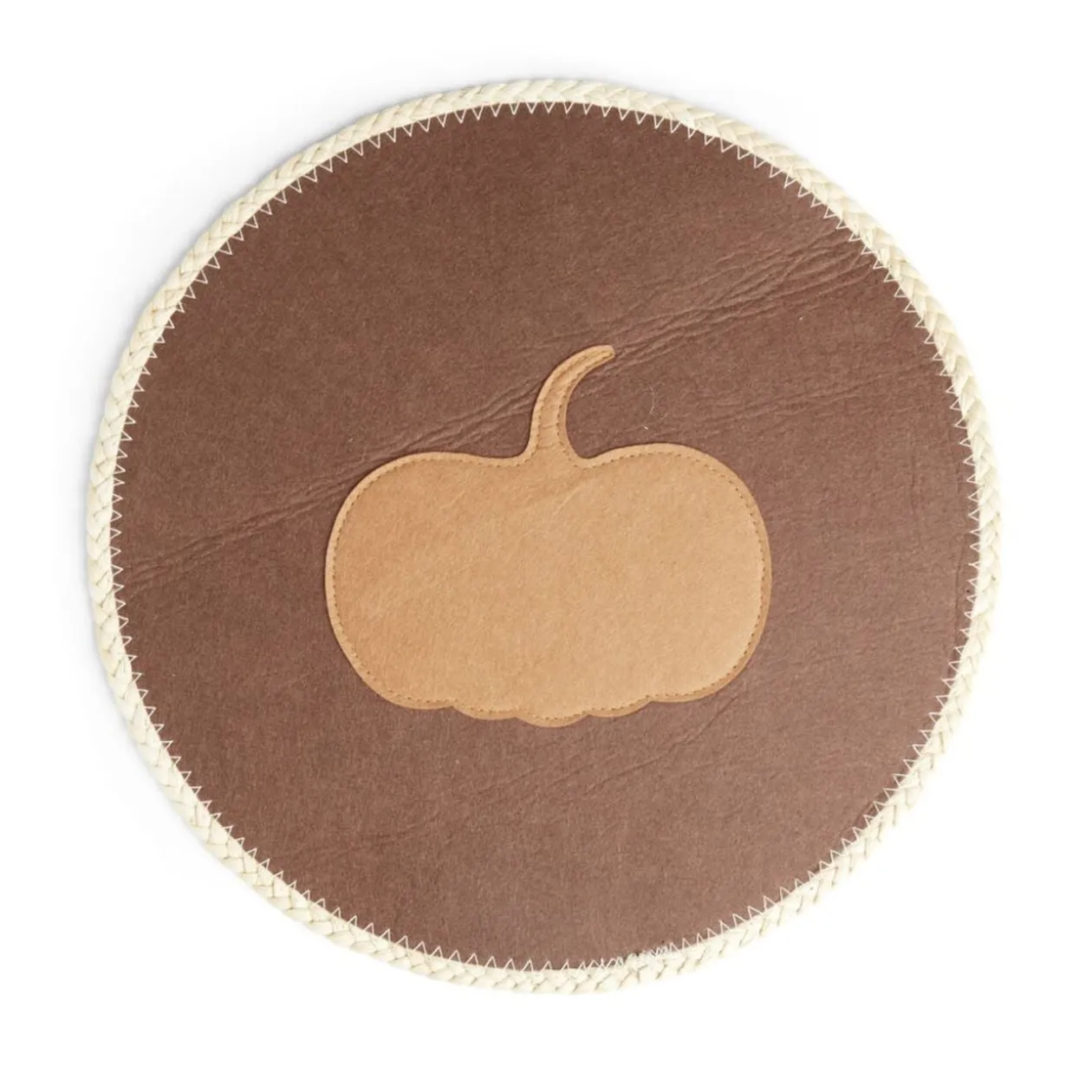 Set de table rond citrouille marron Ø38cm