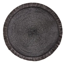 Set de table rond Ø38cm polyester noir x2 < Gifi Sale