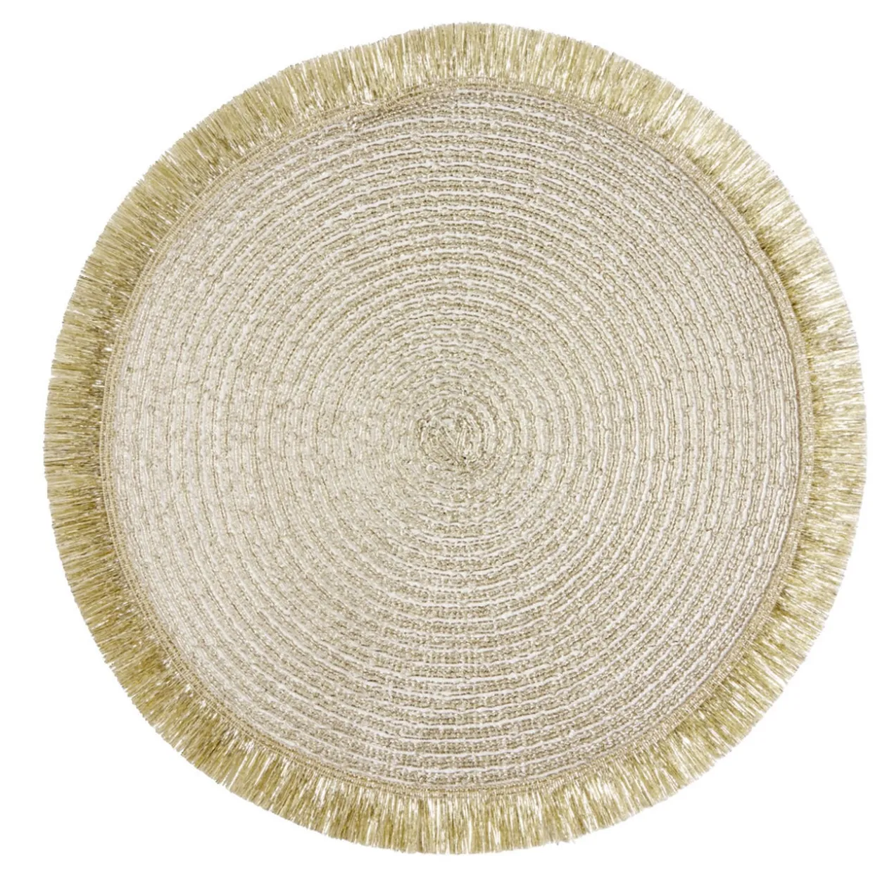 Set de table rond Ø38cm polyester jaune
