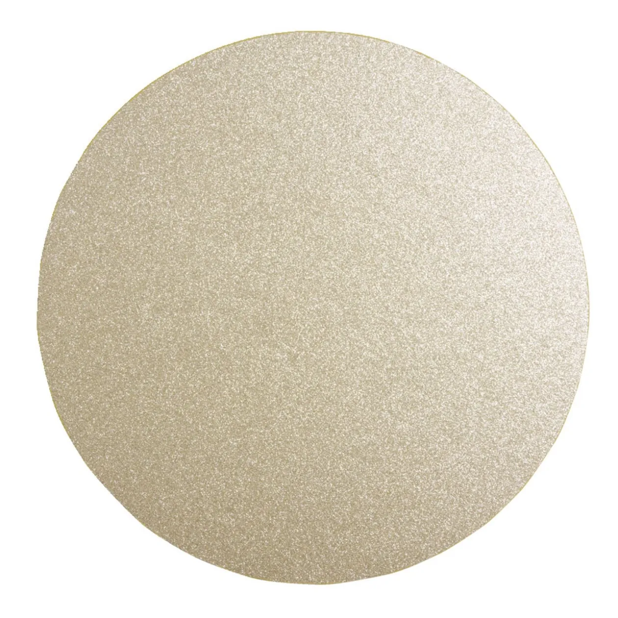 Set de table rond doré à paillettes Ø33cm
