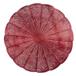 Set de table rond forme fleur rouge Ø38cm < Gifi Best