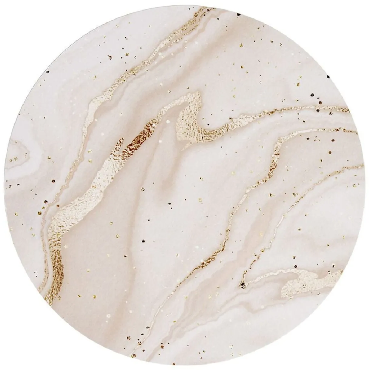 Set de table rond motif marbre rose ou bleu Ø38cm < Gifi Hot