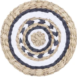 Set de table rond raphia tricolore Ø35cm