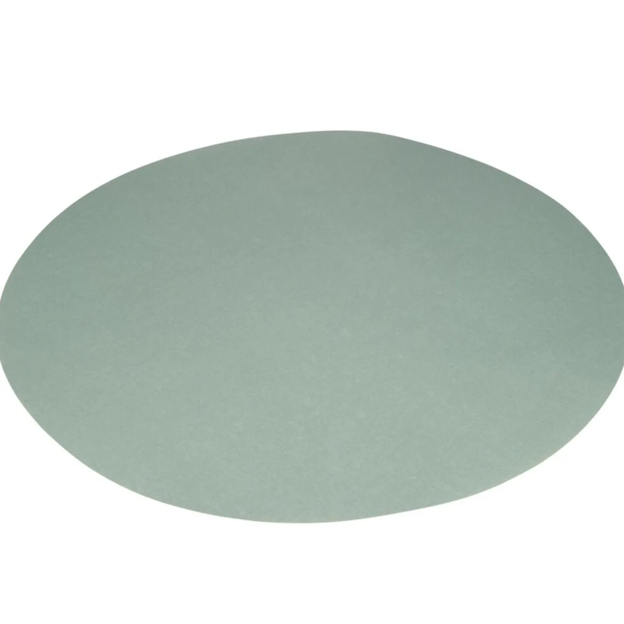 Set de table rond x8 en papier uni vert céladon Ø38cm
