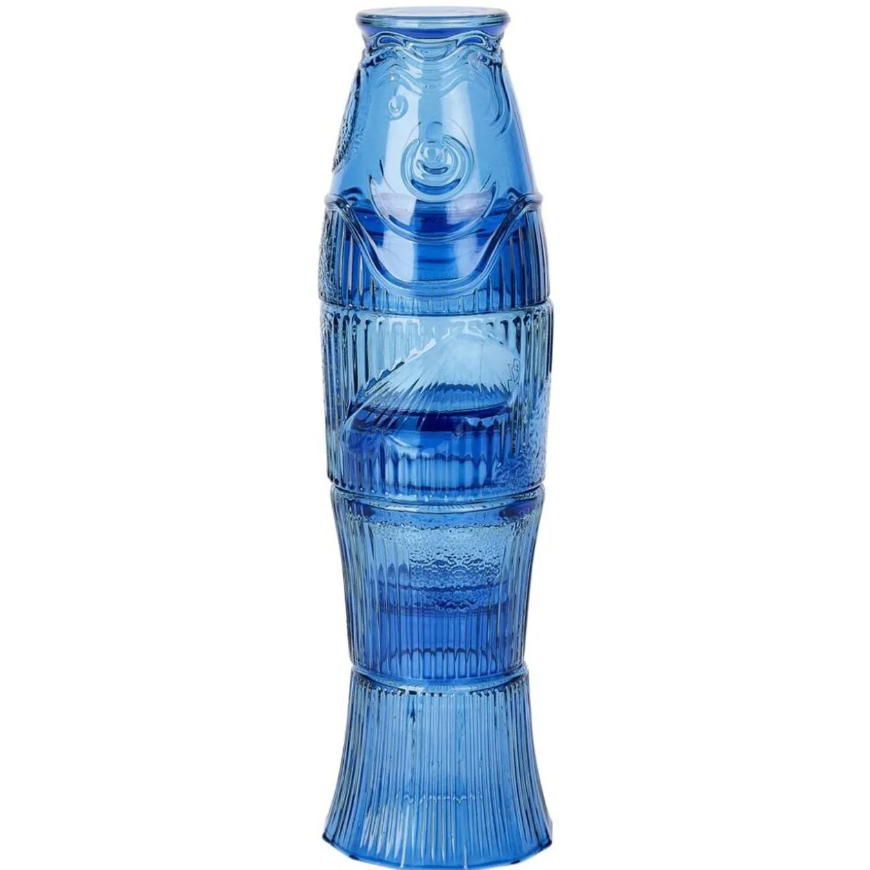 Set de 4 verres empilables forme poisson Ø8xH28cm - 2 coloris
