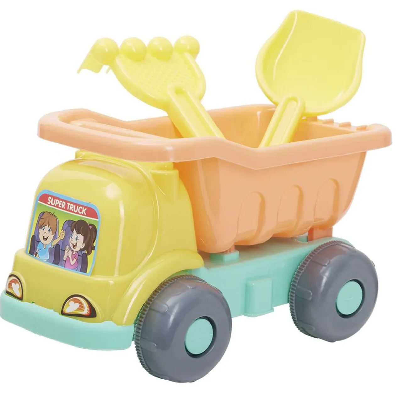 Set jeu de plage Funky camion râteau pelle