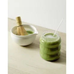 Set à matcha bol verre fouet paille 4 pièces