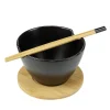 Set nouilles chinoises 1 bol 480ml avec 1 paire de baguettes et support bambou < Gifi Sale