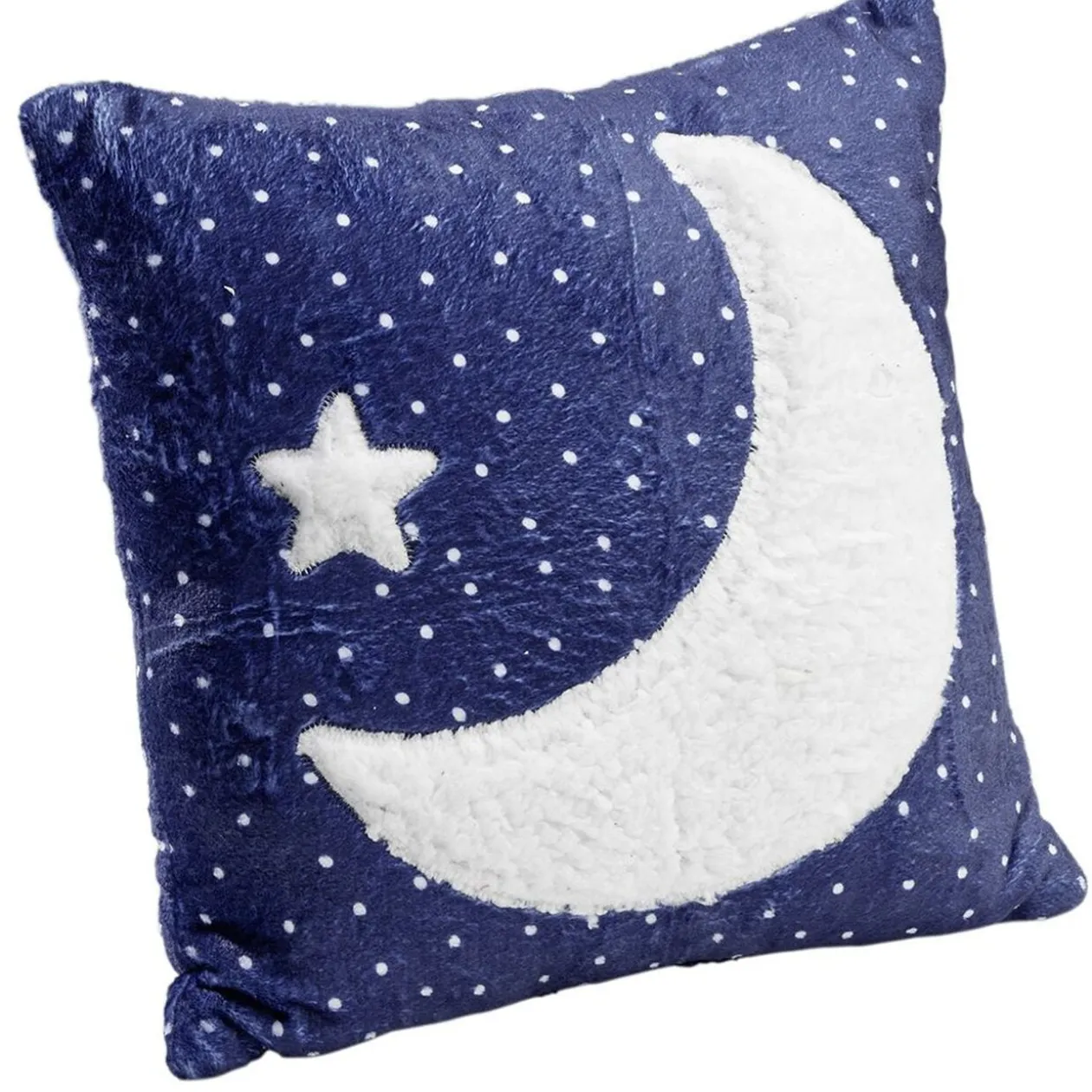 Set plaid + coussin polyester brodé