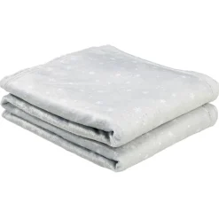 Set plaid + coussin polyester brodé
