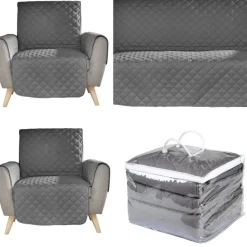 Set protège canapé 3 places et protège fauteuil 1 place x2