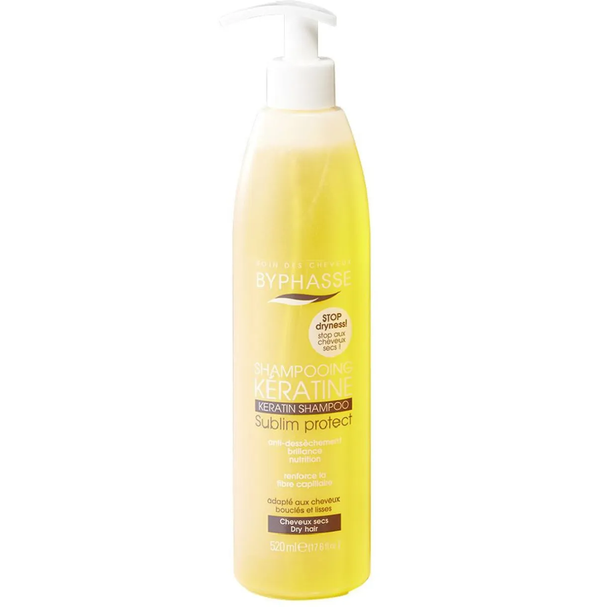 Shampooing kératine Byphasse sublim'protect 520 ml cheveux secs < Gifi Online