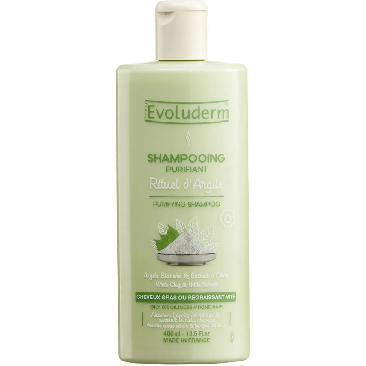 Shampooing purifiant Evoluderm argile blanche ortie 400 ml < Gifi Sale