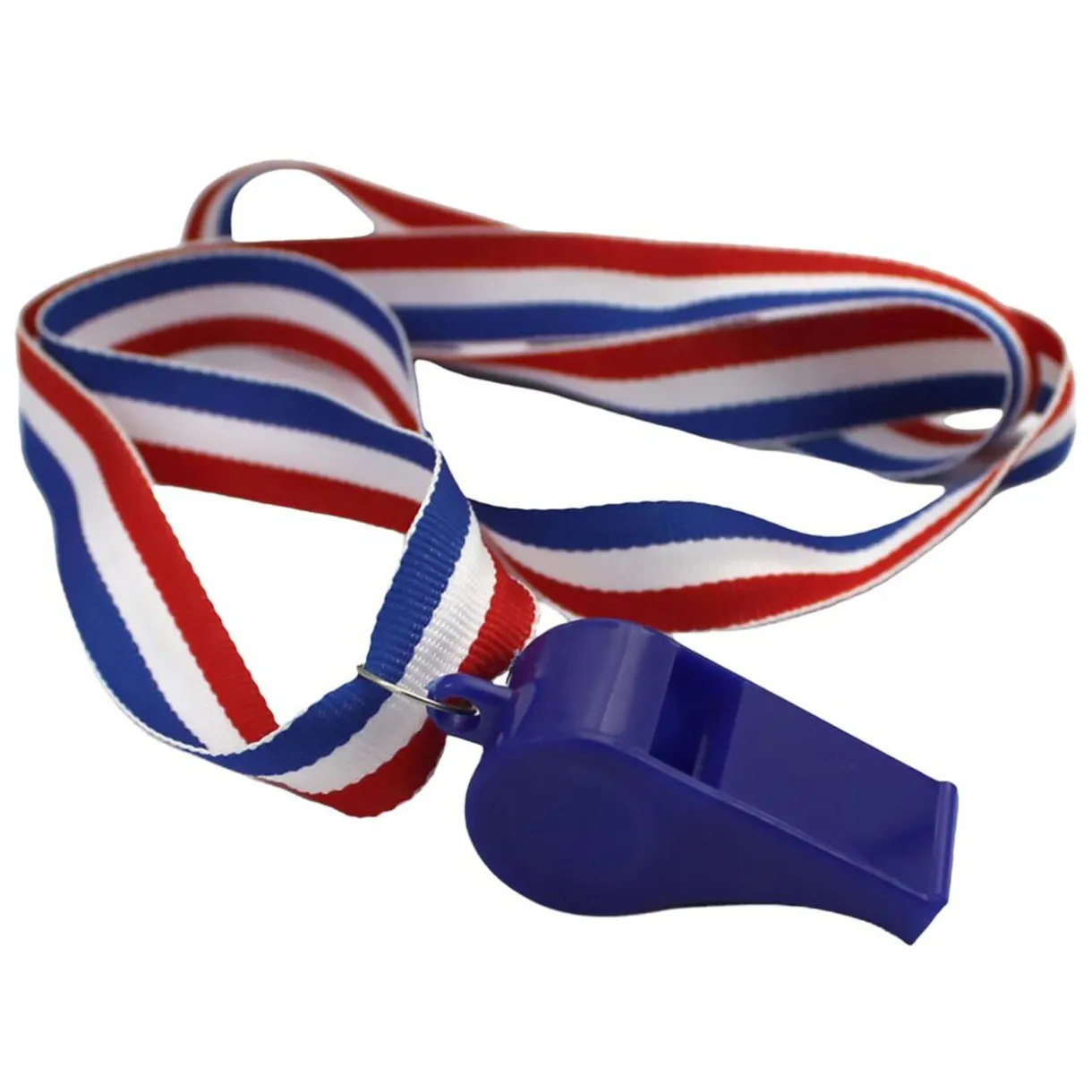 Sifflet Cocorico plastique bleu blanc rouge L10cm < Gifi Outlet