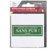 Signalétique adhésive "Boîte aux lettres sans pub" - Vert, 8x8 cm < Gifi Best