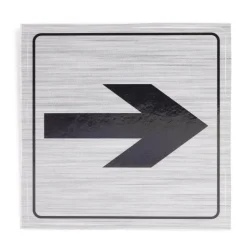Signalétique adhésive "flèche directionnelle" - 8x8 cm