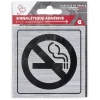 Signalétique adhésive Interdiction de fumer gris et noir 8x8cm < Gifi Discount