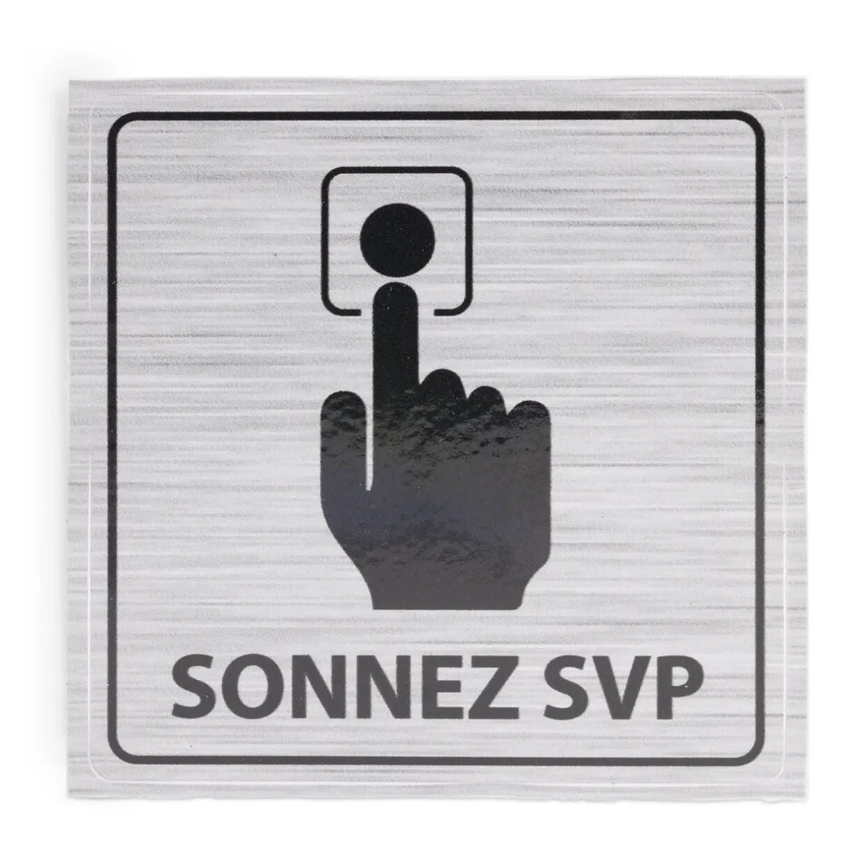Signalétique adhésive "Sonnez svp" - 8x8 cm < Gifi New