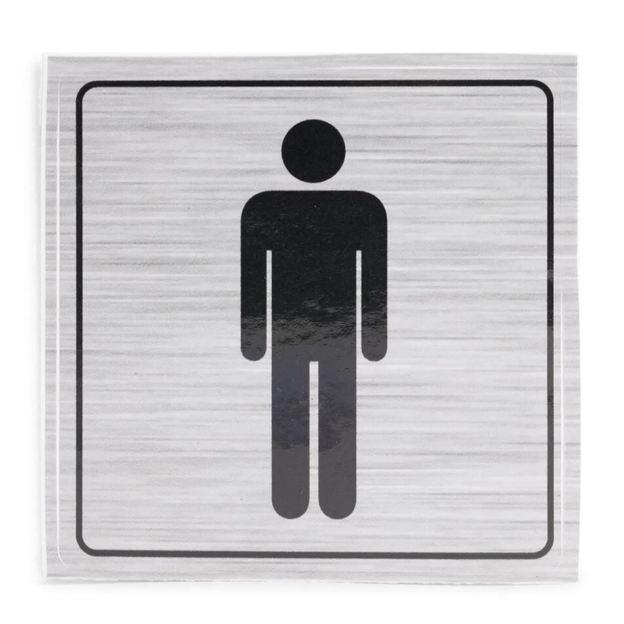 Signalétique adhésive "WC homme" - 8x8 cm
