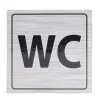 Signalétique adhésive "WC" - 8x8 cm < Gifi Outlet