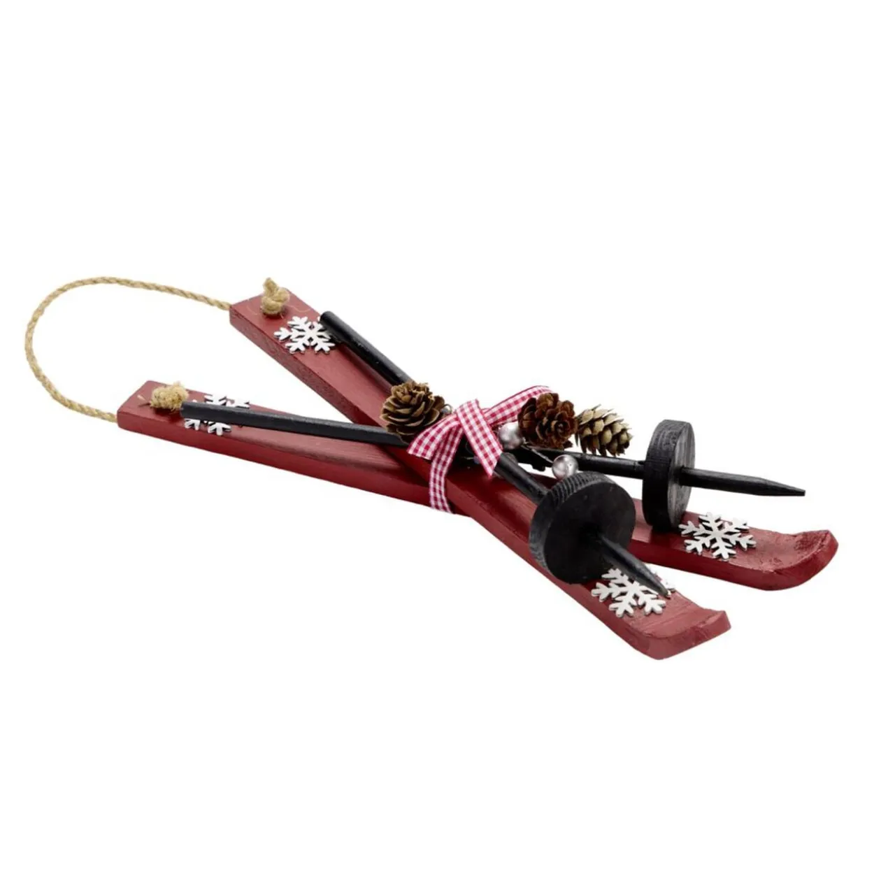 Ski décoratif à suspendre en bois 10x30cm (3 modèles)