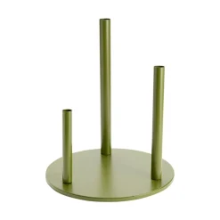 Socle porte-fleurs 3 tiges métal vert olive Ø35xH50cm < Gifi Clearance