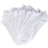Socquettes femme blanches bord froufrou 3 paires (T35/38 ou 39/42)
