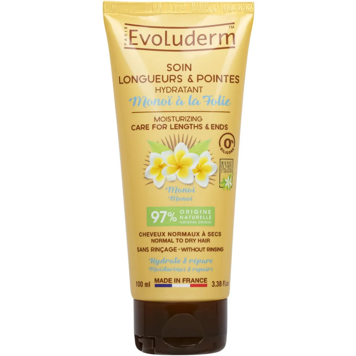 Soin cheveux longueurs et pointes Evoluderm monoï 100ml < Gifi Online