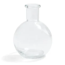 Soliflore ballon verre transparent Ø8xH10,5cm