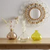 Soliflore dame jeanne verre rose Ø11xH9,5cm