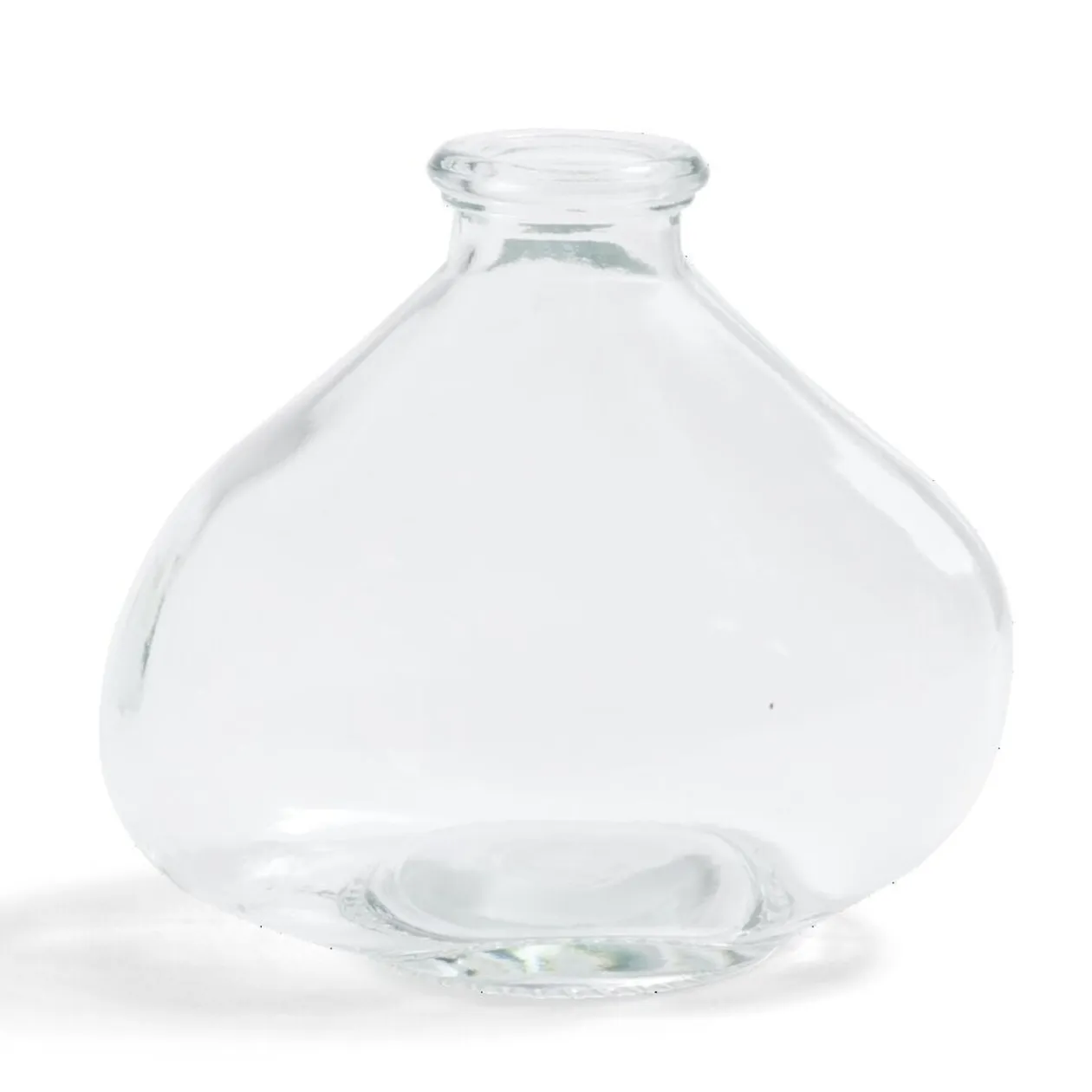 Soliflore dame jeanne verre transparent Ø11xH9,5cm